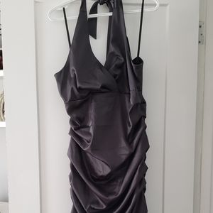 Gray reception bodicon dress